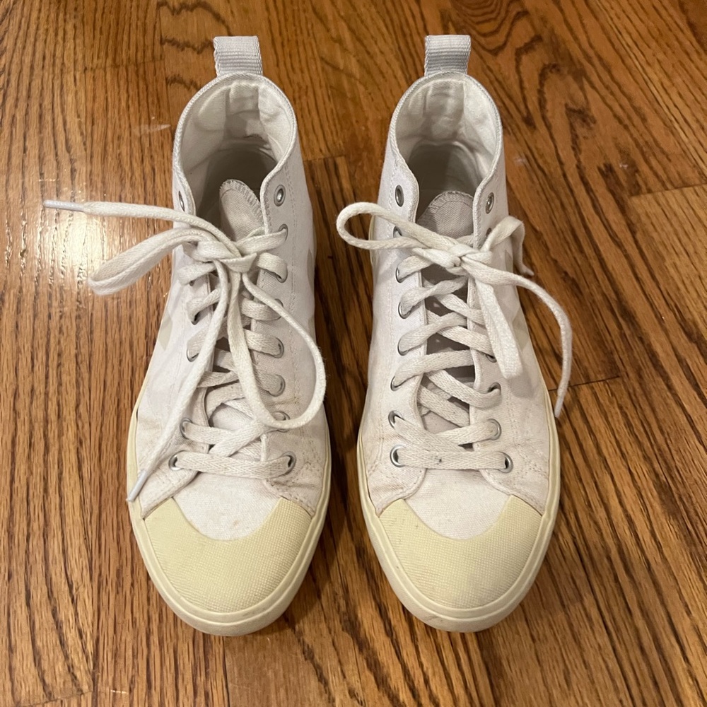 Veja high top canvas sneakers size 38